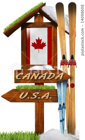 Signboard Skiing in Canada Signboard Skiing in Canada 14098608