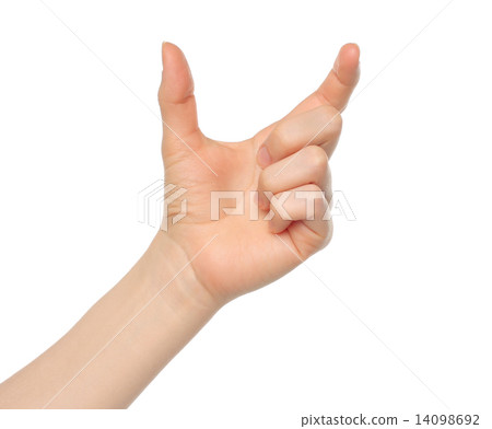 Woman hand like hold something Woman hand like hold something 14098692