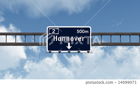 Hamburg Germany Highway Road Sign Hamburg Germany Highway Road Sign 14099071