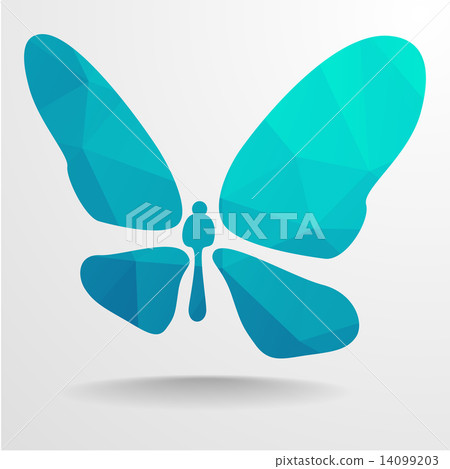 Polygon Butterfly - Stock Illustration [14099203] - PIXTA