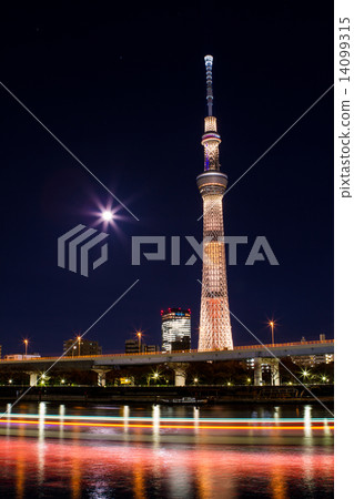 東京天空樹情人節點亮“布朗巧克力” 14099315