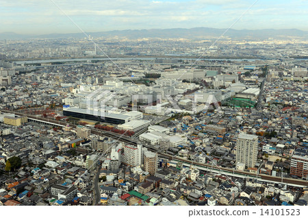 Aerial view of Kadoma City 14101523