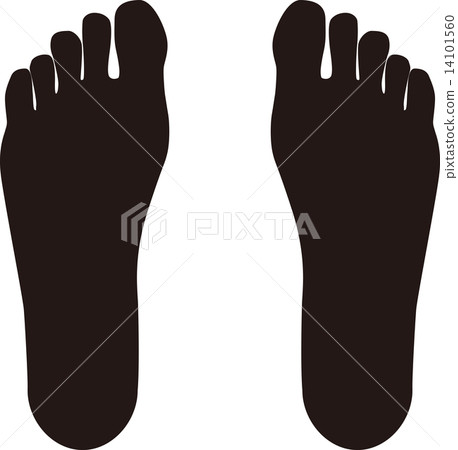 footprint, back of feet, sole - Stock Illustration [14101560] - PIXTA