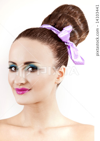 portrait beautiful brunette 14103441