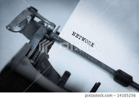 Vintage inscription made by old typewriter Vintage inscription made by old typewriter 14105256