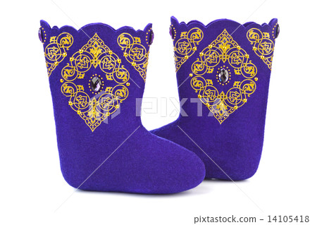 Felt boots with ornament 14105418
