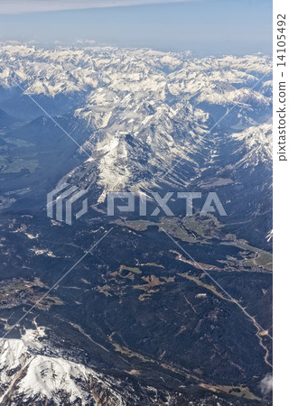 Alps Aerial view Alps Aerial view 14105492