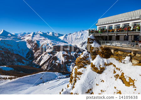 Cafe at Mountains ski resort Bad Gastein - Austria 14105638