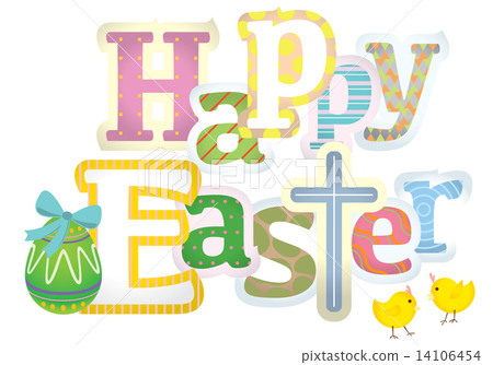 Happy Easter typographic design illustration Happy Easter typographic design illustration 14106454