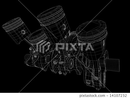 Pistons, V8 engine 14107232