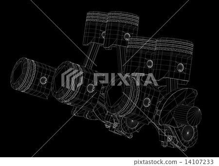 Pistons, V8 engine Pistons, V8 engine 14107233