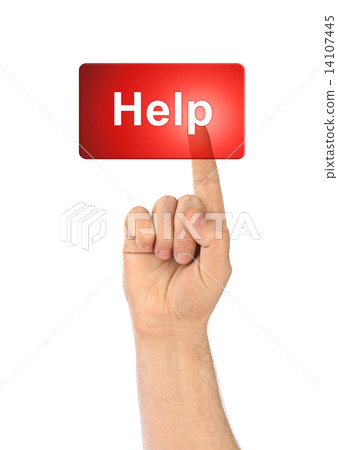 Hand and button Help 14107445