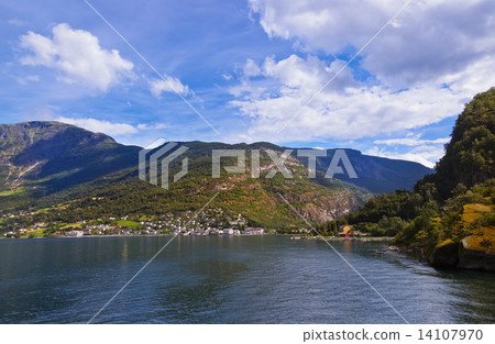 Fjord Naeroyfjord - Norway 14107970