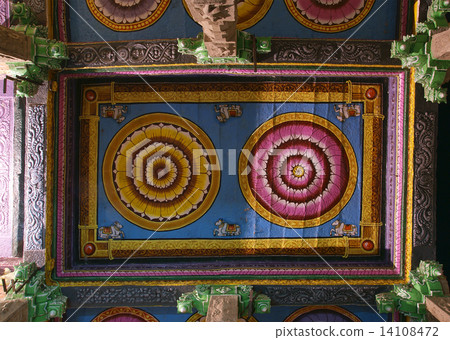 Ceiling Meenakshi Sundareswarar Temple in Madurai, South India 14108472