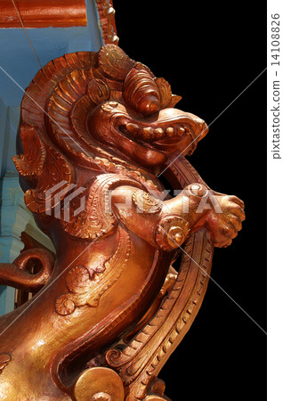 Traditional statues of gods and goddesses in the Hindu temple, s 14108826