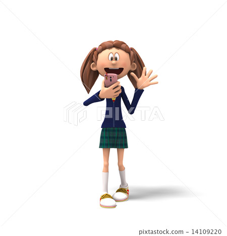 permingSCOOLGIRL005女學生3DCG插畫素材 14109220