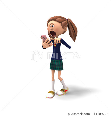 permingSCOOLGIRL007女學生3DCG插畫素材 14109222