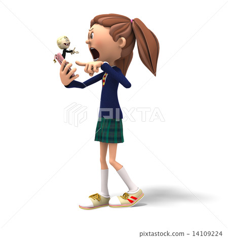 permingSCOOLGIRL009女學生3DCG插畫素材 14109224