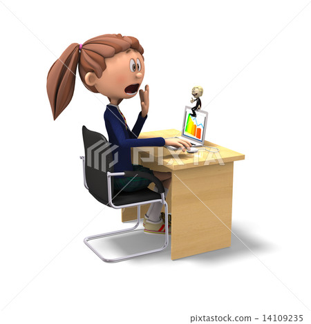 permingSCOOLGIRL020女學生3DCG插畫素材 14109235