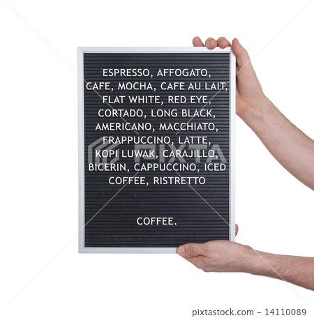 Lifestyle concept in plastic letters on very old menu board Lifestyle concept in plastic letters on very old menu board 14110089