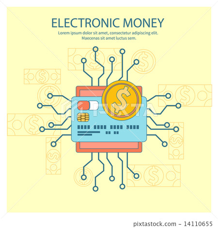 Electronic money concept Electronic money concept 14110655
