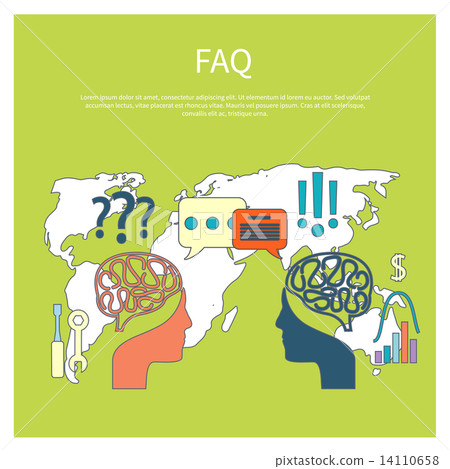 FAQ information sign icon 14110658