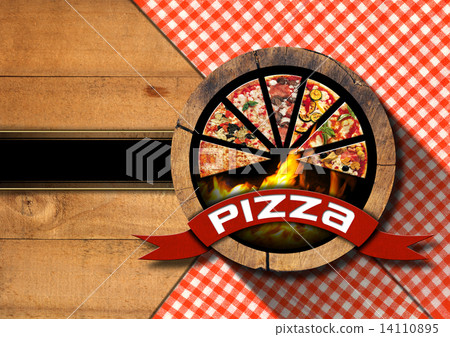 Pizza - Rustic Menu Design 14110895