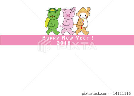 New Year's card monkey 14111116