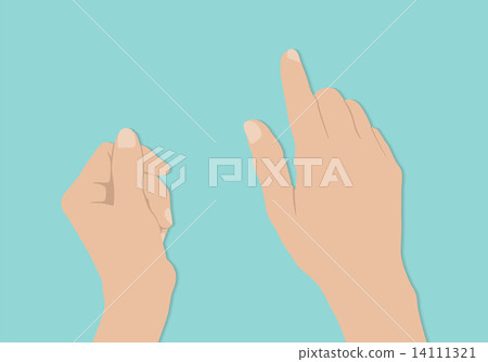 Woman hands hold and touch tablet PC Woman hands hold and touch tablet PC 14111321