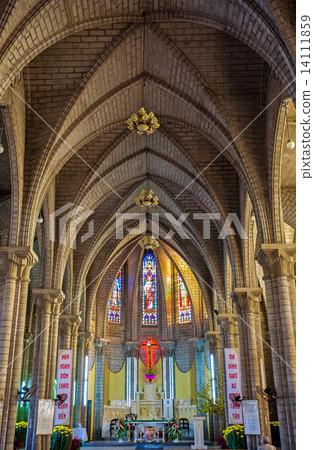 Interior of Stone Church. Nha Trang, Vietnam Interior of Stone Church. Nha Trang, Vietnam 14111859