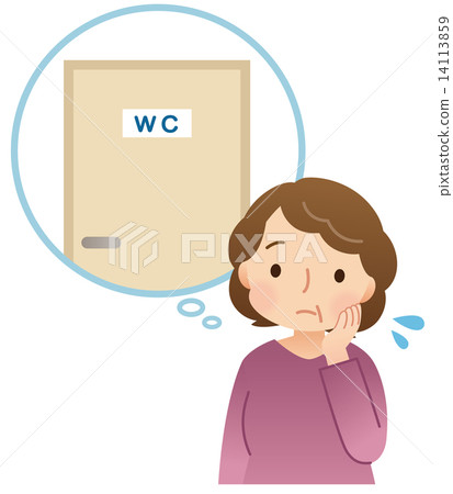 Women suffering from frequent urination 14113859