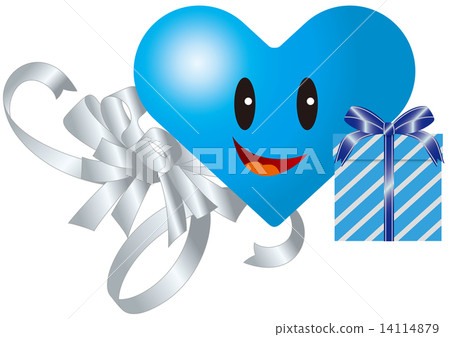 Present box and heart character Present box and heart character 14114879