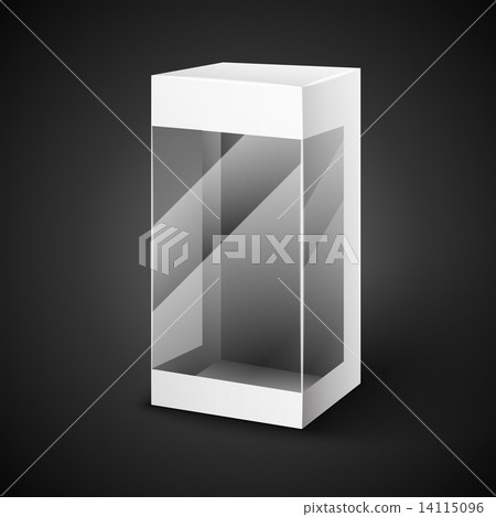 White Package Box Illustration Isolated On Black Background. Product Packing Vector White Package Box Illustration Isolated On Black Background. Product Packing Vector 14115096