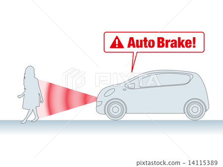 Automatic Brake Image Illustration 14115389