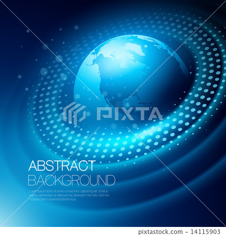 Vector background with glowing space orbit Vector background with glowing space orbit 14115903