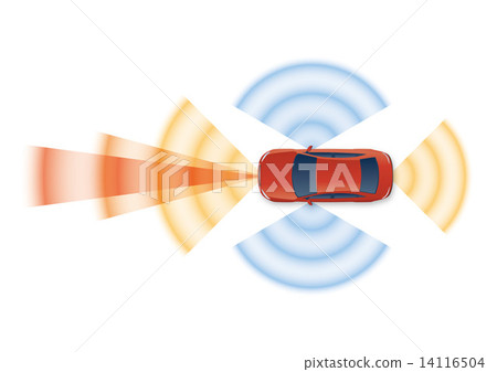 Safety car / automatic driving image illustration 14116504