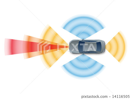 Safety car / automatic driving image illustration 14116505