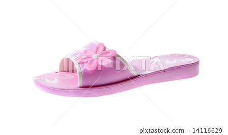 Pink Rubber flip flops. Isolated Pink Rubber flip flops. Isolated 14116629