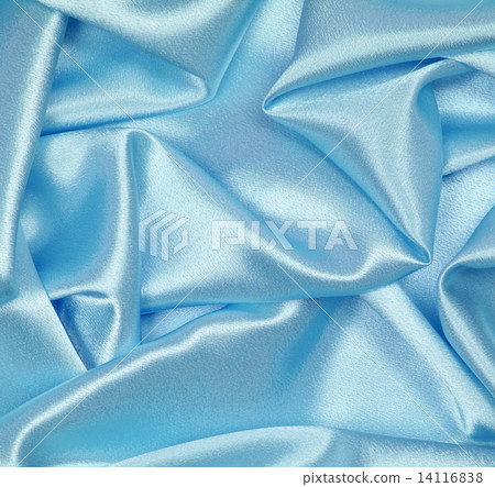 Smooth elegant blue silk as background Smooth elegant blue silk as background 14116838