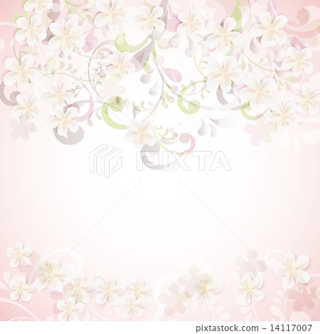 花櫻花春天背景 14117007