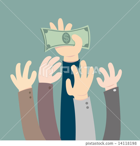 Hand holding dollar Hand holding dollar 14118198