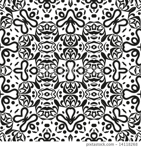 Abstract seamless outline pattern Abstract seamless outline pattern 14118268
