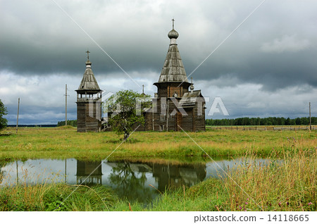 Ancient russian wooden church Ancient russian wooden church 14118665