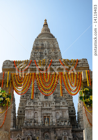 India Bodhgaya Mahabodhi Temple's Gate India Bodhgaya Mahabodhi Temple's Gate 14119403