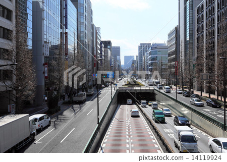 Landscape from Edobashi Minami-ji footbridge 14119924
