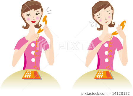 A woman making a phone call A woman making a phone call 14120122