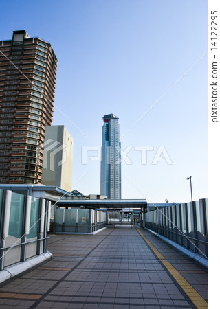 Cosmosquare Station And Wtc Stock Photo