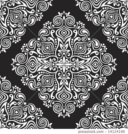 Seamless background with abstract ethnic pattern. Seamless background with abstract ethnic pattern. 14124190
