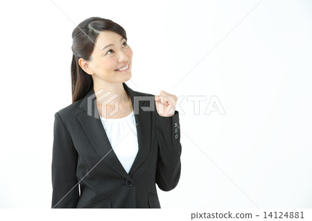 Guts pose · business woman 14124881