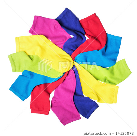 Colorful socks isolated 14125078